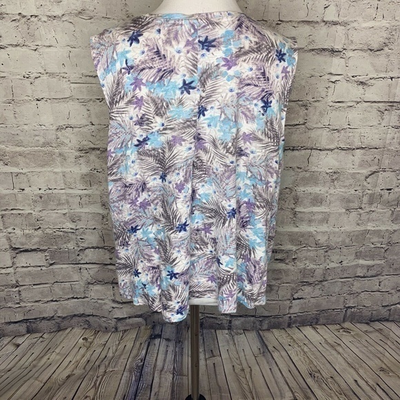 J.Jill Love Linen‎ Collection Palm Leaves Floral LP - Picture 7 of 8